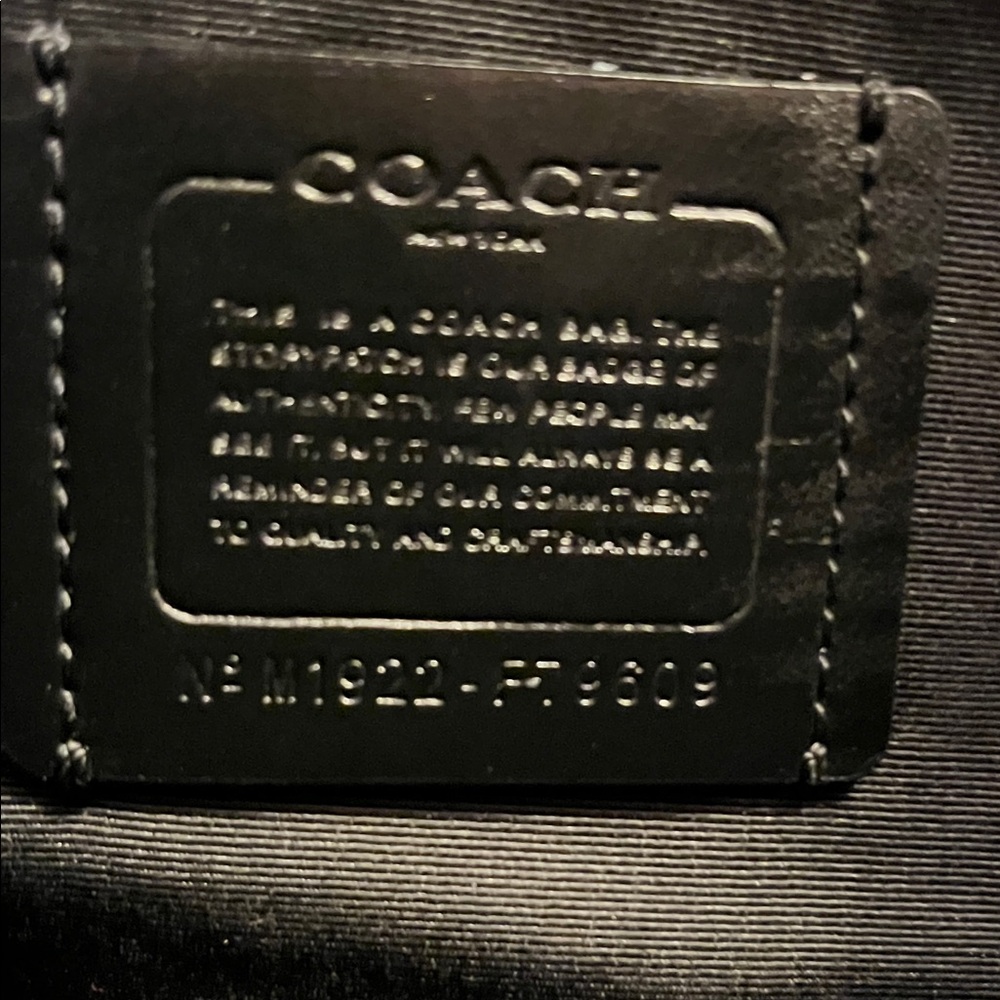 Coach Signature Black and Brown Tote - Picture 6 of 6